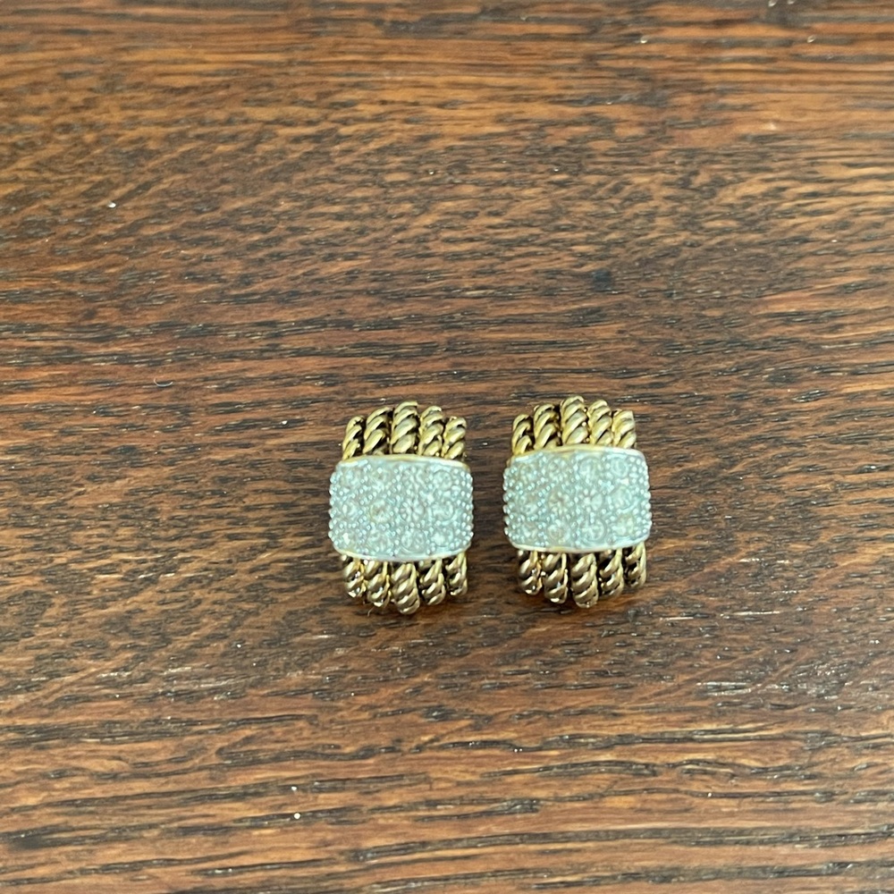 Earrings!  Beautiful copy of a favorite designer.
